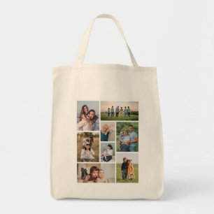Create Your Own 8 Photo Collage Tote Bag