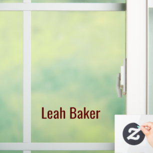 Create Your Own 8" x 11" Custom Cut  Window Cling