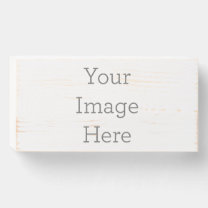 Create Your Own 8" X 4" Birch Wood Sign
