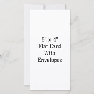 Create Your Own 8" x 4" Flat Card With Envelopes
