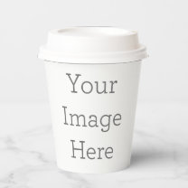 Create Your Own 8oz Paper Cup With Lid