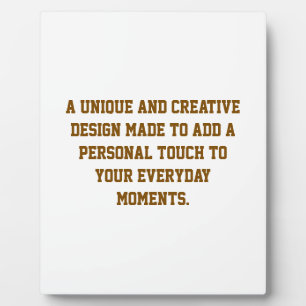 Create Your Own 8''x10'' UV Resistant Easel Plaque