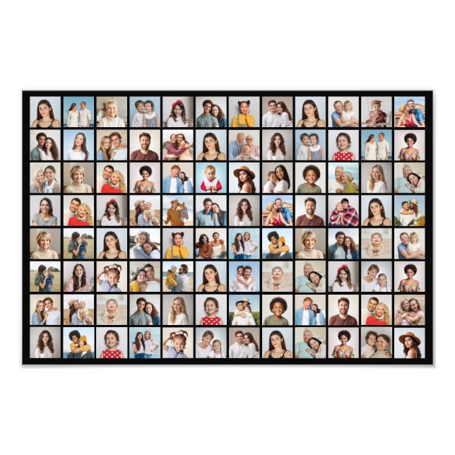 Create Your Own 96 Photo Collage Photo Enlargement (Front)