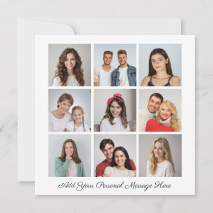 Create Your Own 9 Photo Collage Add Your Greeting