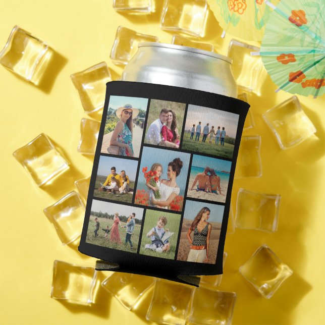 Create Your Own 9 Photo Collage Can Cooler (In Situ Summer)