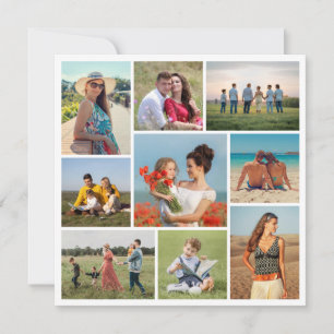 Create Your Own 9 Photo Collage Card