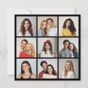 Create Your Own 9 Photo Collage Card
