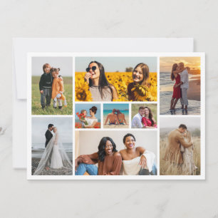 Create Your Own 9 Photo Collage Card