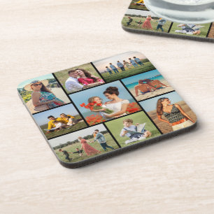 Create Your Own 9 Photo Collage Coaster