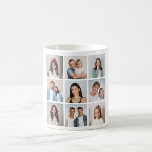 Create Your Own 9 Photo Collage Coffee Mug