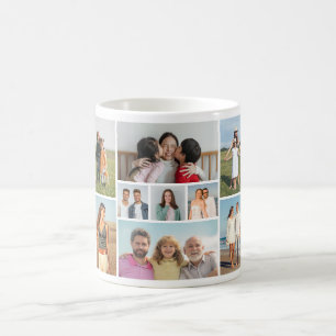 Create Your Own 9 Photo Collage Coffee Mug