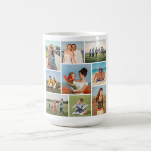 Create Your Own 9 Photo Collage Coffee Mug