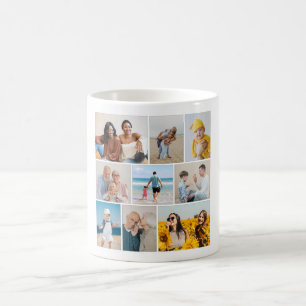 Create Your Own 9 Photo Collage Coffee Mug