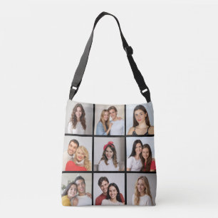 Create Your Own 9 Photo Collage Crossbody Bag