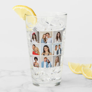 Create Your Own 9 Photo Collage Glass