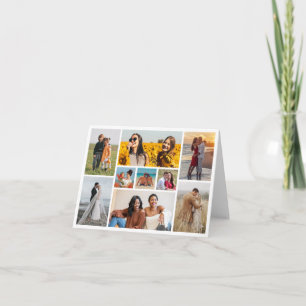 Create Your Own 9 Photo Collage Greeting Card