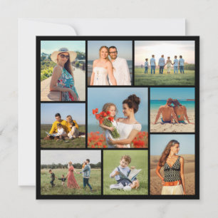 Create Your Own 9 Photo Collage Greeting Card