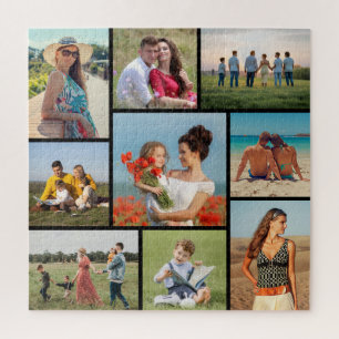 Create Your Own 9 Photo Collage Jigsaw Puzzle