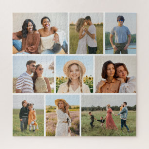 Create Your Own 9 Photo Collage Jigsaw Puzzle