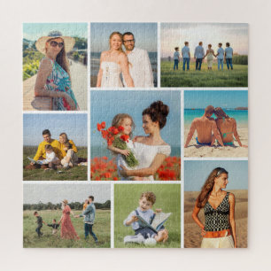 Create Your Own 9 Photo Collage Jigsaw Puzzle