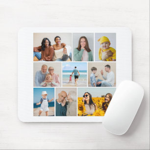 Create Your Own 9 Photo Collage Mouse Pad
