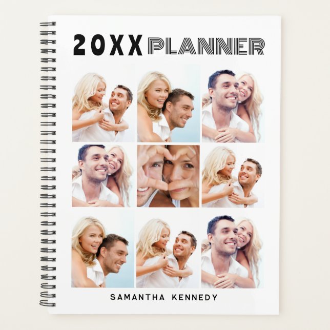 Create Your Own 9 Photo Collage Personalized 2023 Planner (Front)