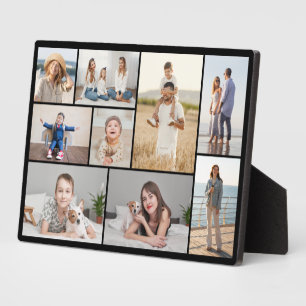 Create Your Own 9 Photo Collage Plaque