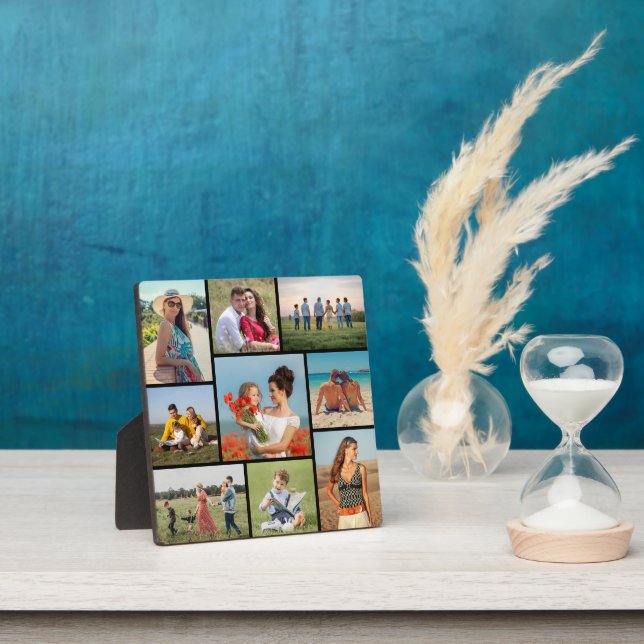 Create Your Own 9 Photo Collage Plaque (Insitu)