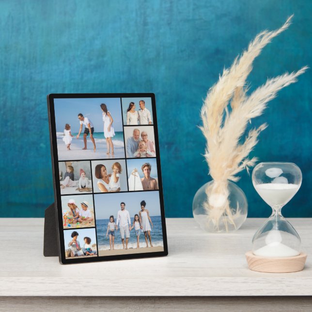 Create Your Own 9 Photo Collage Plaque (Side)