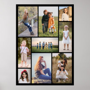Create Your Own 9 Photo Collage Poster