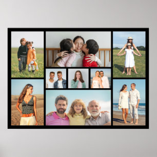 Create Your Own 9 Photo Collage Poster