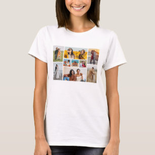 Create Your Own 9 Photo Collage T-Shirt