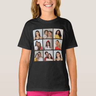 Create Your Own 9 Photo Collage T-Shirt