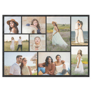 Create Your Own 9 Photo Collage Tablecloth
