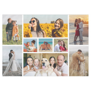 Create Your Own 9 Photo Collage Tablecloth