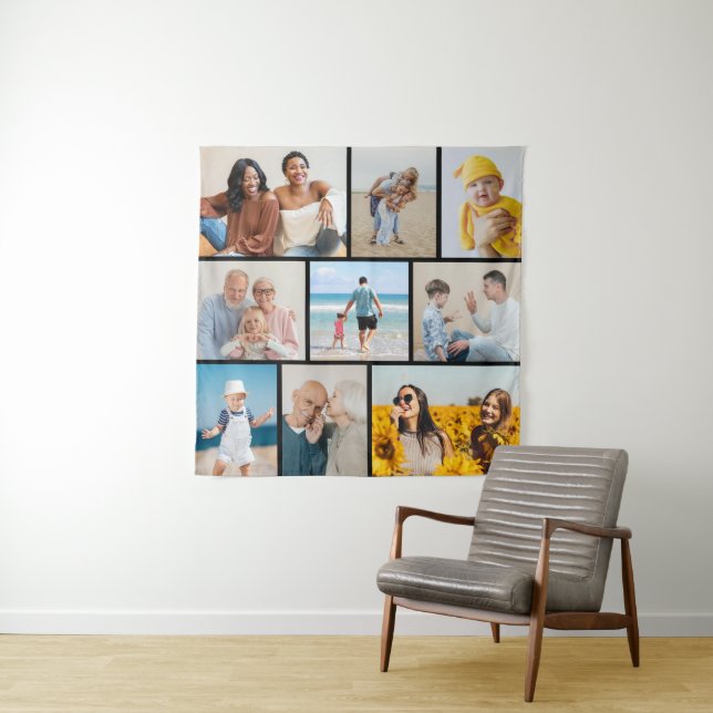 Create Your Own 9 Photo Collage Tapestry (In Situ)