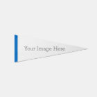Create Your Own 9" x 24" Blue Sports Pennant