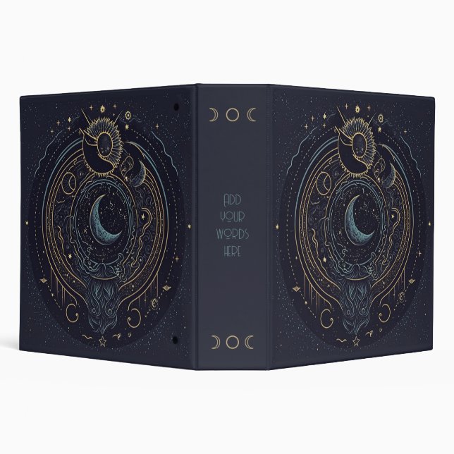 Create Your Own Abstract Celestial Lunar Binder (Background)