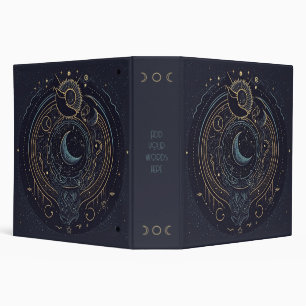 Create Your Own Abstract Celestial Moons Binder