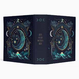 Create Your Own Abstract Celestial Moonscape Binder