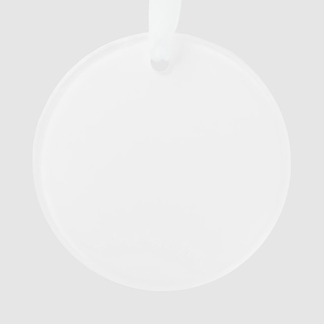 Create Your Own Acrylic Circle-Shaped Ornament (Front)