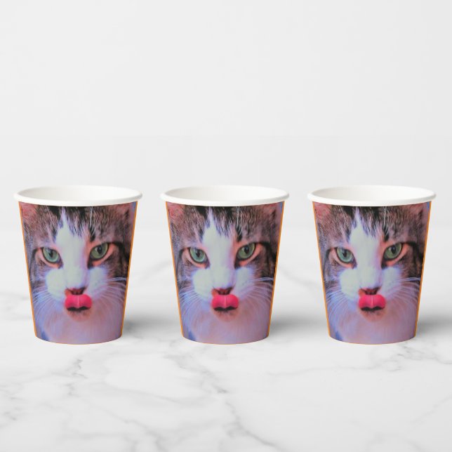 Create Your Own Add 2 Photos Custom Paper Cups (Multi)