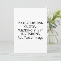 Create Your Own Add Text Image Modern Wedding 5x7