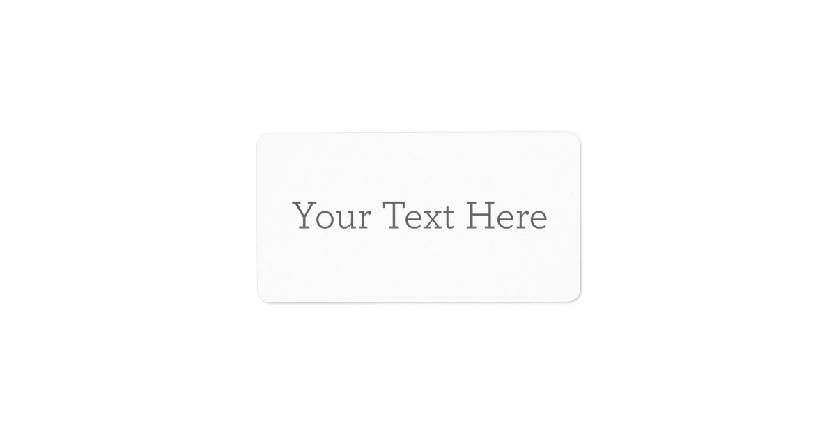 Create Your Own Address Label Zazzle