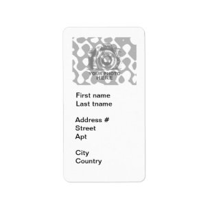 Create Your Own Address Label White Vertical