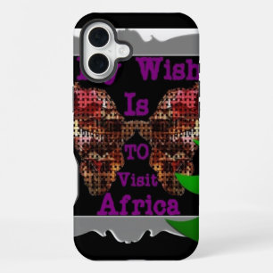 Create Your Own Africa My Wish iPhone 16 Plus Case