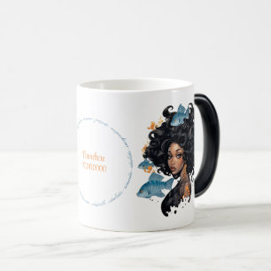 Create Your Own African American Queen Pisces Magic Mug