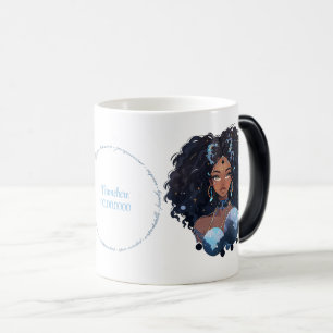 Create Your Own African American Woman Aquarius Magic Mug