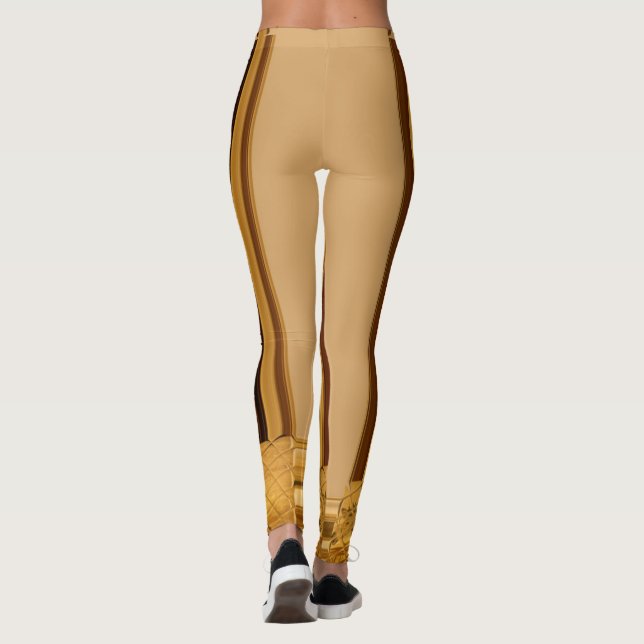 Create your own African Giraffe Clothing Pattern Leggings (Back)