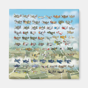 create your own airplane caricature magnet